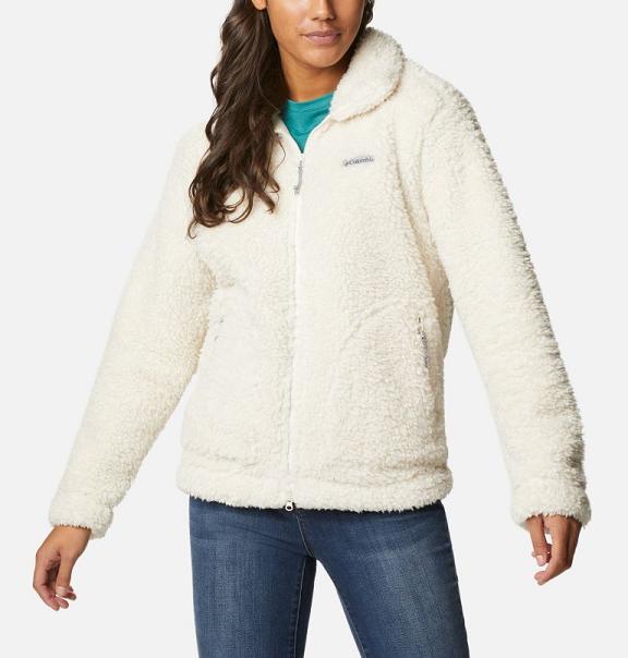 Columbia Sherpa Fleece Jacket White For Women's NZ98275 New Zealand
